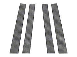 Door Pillar Overlays; Forged Carbon Fiber (03-09 4Runner)