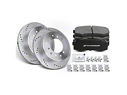 Drilled and Slotted 6-Lug Brake Rotor and Pad Kit; Rear (03-09 4Runner)