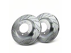 Drilled and Slotted 6-Lug Rotors; Front Pair (10-24 4Runner)