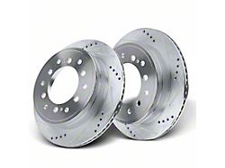 Drilled and Slotted 6-Lug Rotors; Rear Pair (10-24 4Runner)