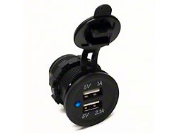 Dual Port Socket with USB Ports (Universal; Some Adaptation May Be Required)