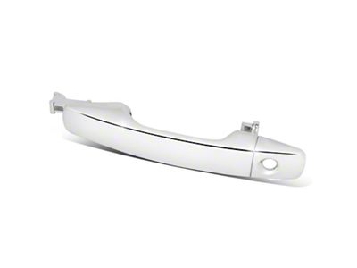 Exterior Door Handle with Keyhole; Front Driver Side; Chrome (05-15 Tacoma w/o Passenger Entry; 03-09 4Runner w/o Passive Entry)