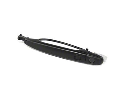 Exterior Smart Entry Door Handle with Keyhole; Front Driver Side; Primed Black (05-15 Tacoma; 03-09 4Runner)