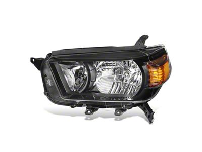 Factory Style Headlight; Black Housing; Clear Lens; Driver Side (10-13 4Runner)