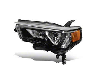 Factory Style Headlight; Chrome Housing; Clear Lens; Driver Side (14-20 4Runner)