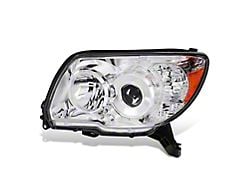 Factory Style Headlight; Chrome Housing; Clear Lens; Driver Side (06-09 4Runner)