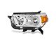 Factory Style Headlight; Chrome Housing; Clear Lens; Driver Side (10-13 4Runner)