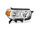 Factory Style Headlight; Chrome Housing; Clear Lens; Passenger Side (10-13 4Runner)