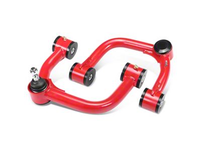 Front Upper Control Arms for 2 to 4-Inch Lift; Red/Black (03-24 4Runner)