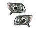 Halogen Headlights; Chrome Housing; Clear Lens (06-09 4Runner w/o Sport Package)