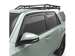 EGR In-Channel Window Visors; Front and Rear; Dark Smoke (10-24 4Runner)