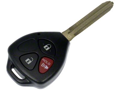 Keyless Entry Remote; 3-Button with Blade G Stamp (10-19 4Runner w/o Remote Start)