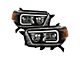 LED Light Bar Headlights; Black Housing; Clear Lens (10-13 4Runner)