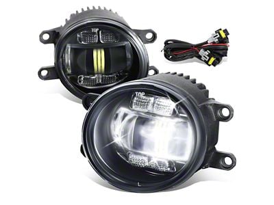 LED Projector Fog Lights; Clear (12-15 Tacoma; 10-13 4Runner)