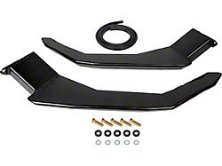 Low Profile Front Bumper Side Supports; Black (14-24 4Runner)