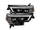 AlphaRex LUXX-Series Projector Headlights; Alpha Black Housing; Clear Lens (14-20 4Runner)