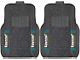 Molded Front Floor Mats with Jacksonville Jaguars Logo (Universal; Some Adaptation May Be Required)