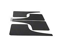 Mud Flaps; Front and Rear; Dry Carbon Fiber Vinyl (10-24 4Runner)