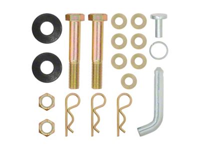 MV Round Bar Weight Distribution Receiver Hitch Hardware Kit