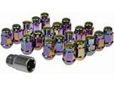 Neo-Chrome Acorn Wheel Lug Nuts; M12x1.50; Set of 20 (03-24 4Runner)