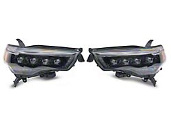 AlphaRex NOVA-Series G2 LED Projector Headlights; Alpha Black Housing; Clear Lens (21-24 4Runner)