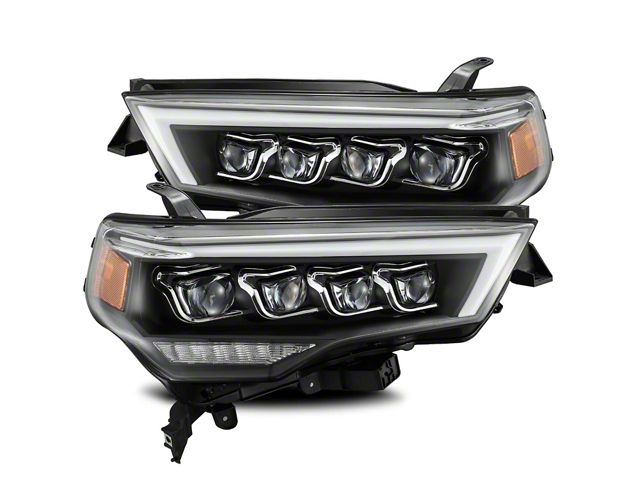 AlphaRex NOVA-Series LED Projector Headlights; Black Housing; Clear Lens (14-20 4Runner)