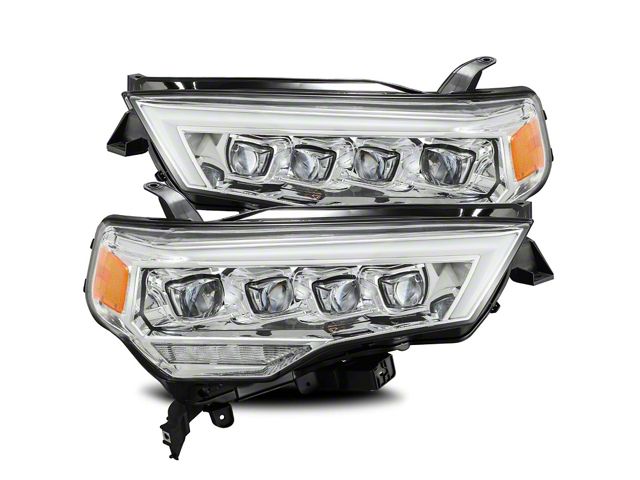 AlphaRex NOVA-Series LED Projector Headlights; Chrome Housing; Clear Lens (14-20 4Runner)