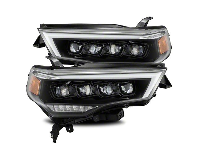 AlphaRex NOVA-Series LED Projector Headlights; Jet Black Housing; Clear Lens (21-24 4Runner)