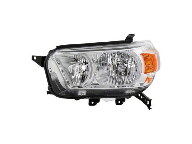 OE Style Headlight; Chrome Housing; Clear Lens; Driver Side (10-13 4Runner Limited, SR5 w/o Trail Package)