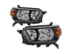 OE Style Headlights; Black Housing; Clear Lens (10-13 4Runner)