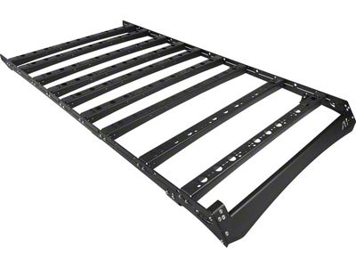 Overland Roof Rack with 40-Inch Light Bar Cutout; Black (10-24 4Runner)