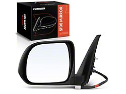 Power Heated Manual Folding Mirror; Driver Side; Black (10-13 4Runner)