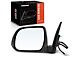 Power Heated Manual Folding Mirror; Driver Side; Textured Black (10-13 4Runner)