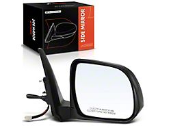 Power Heated Manual Folding Mirror; Passenger Side; Black (10-13 4Runner)