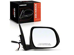 Power Heated Manual Folding Mirror; Passenger Side; Textured Black (10-13 4Runner)