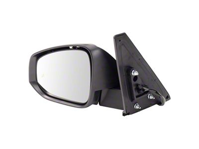 Powered Heated Mirror with Turn Signal; Black; Driver Side (22-24 4Runner w/o Side View Camera)