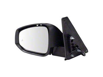 Powered Mirror with Blind Spot; Black; Driver Side (20-24 4Runner)