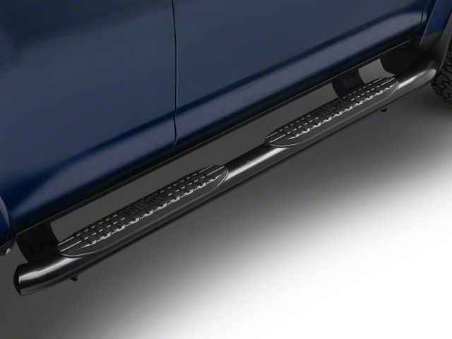 Pro Traxx 4-Inch Oval Side Step Bars; Black (10-24 4Runner, Excluding Limited, Nightshade, TRD Sport & 10-13 SR5)