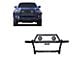 Rambler Grille Guard with 30-Inch LED Light Bar and 5.30-Inch Black Round Flood LED Lights; Matte Black (10-24 4Runner)