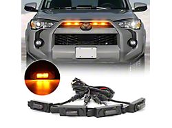 Raptor Style Grille Lights; Amber (20-24 4Runner, Excluding TRD Pro)