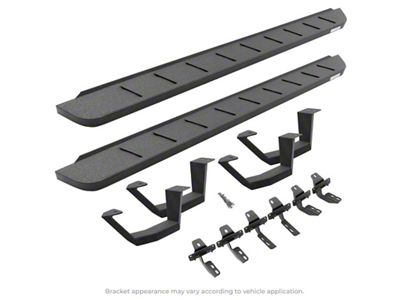 Go Rhino RB10 Running Boards with Drop Steps; Protective Bedliner Coating (14-24 4Runner)