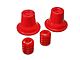 Rear Coil Spring Bump Stop Isolator Set; Red (03-19 4Runner)