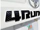 Rear Hatch Letter Overlays; Forged Carbon Fiber (14-24 4Runner)