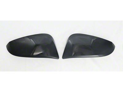 Chrome Delete Replacement Mirror Covers; Gloss Black (14-24 4Runner)