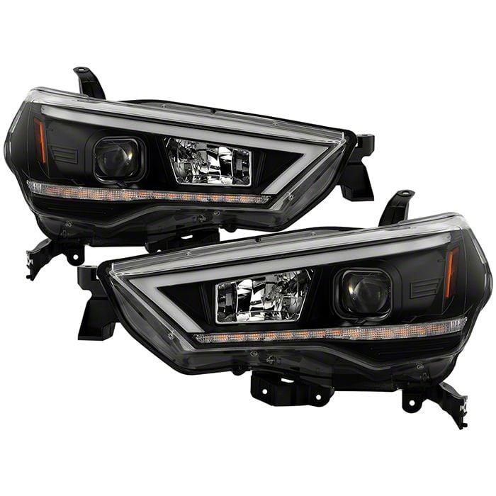 Toyota 4-Runner Signature Series Projector Headlights; Black Housing ...