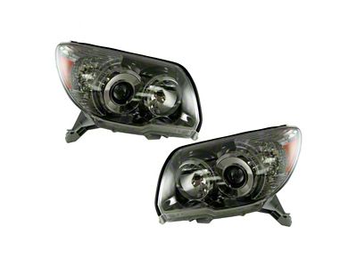 Sport Headlights; Chrome Housing; Clear Lens (06-09 4Runner)