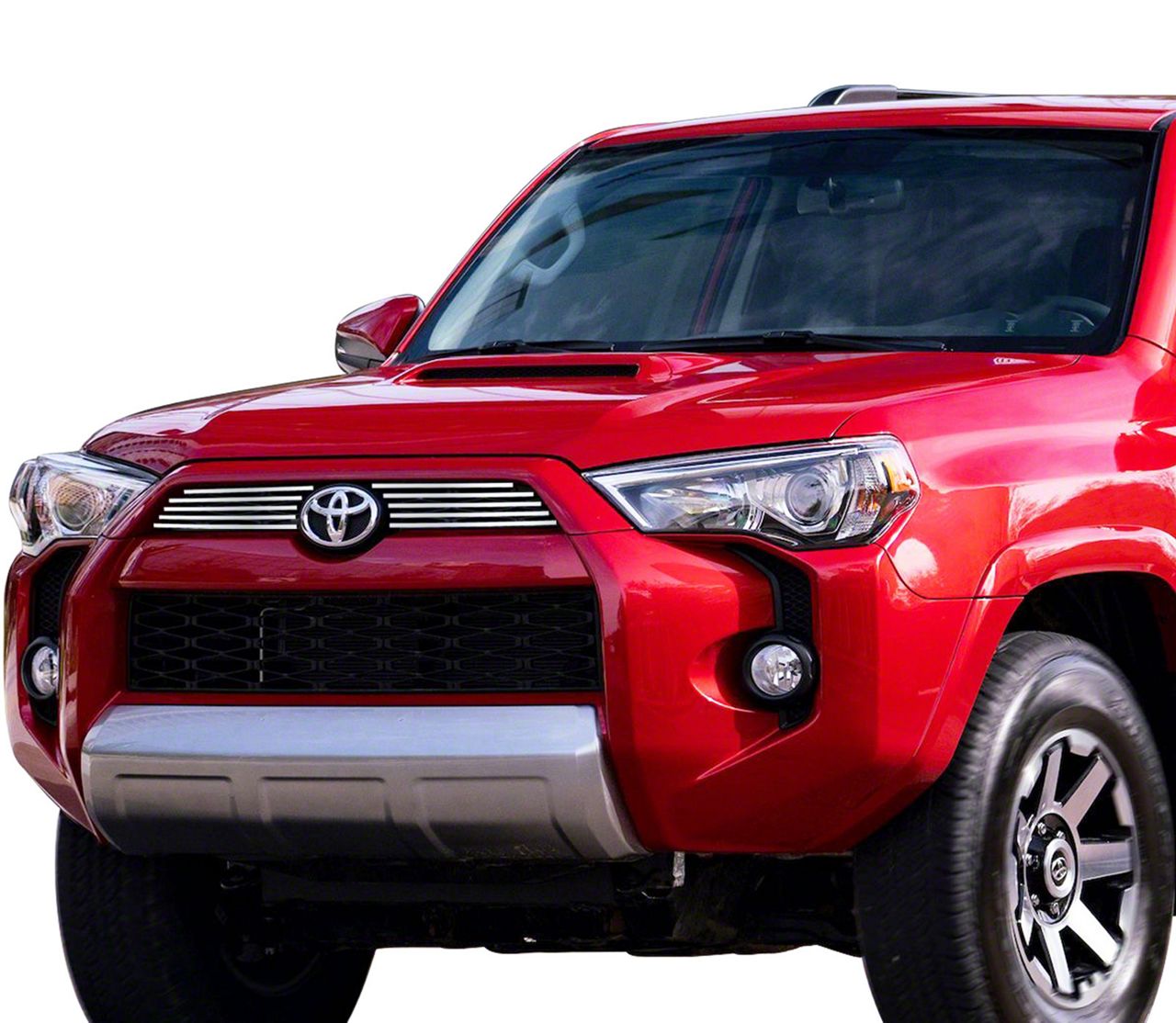 Toyota 4-Runner Stainless Steel Billet Upper Grille Overlay; Polished ...