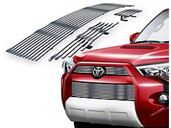 Stainless Steel Billet Upper and Lower Grille Overlay; Polished (14-19 4Runner, Excluding Limited)