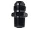 Straight Adapter; -8AN x 1/2-Inch NPT; Black