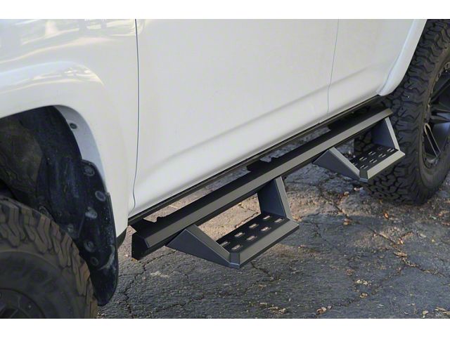 STX Drop Side Step Bars; Black (10-24 4Runner, Excluding Limited, Nightshade & 10-13 SR5)